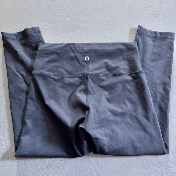 Lululemon Wunder Train Cropped High Rise Black Leggings Womens 8 - Picture 3 of 11
